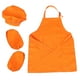 thumbnail image 1 of 1 juego de delantal de chef para niños, delantal de cocina con correas ajustables para niños y niñas, ideal para cocinar, hornear y pintar., 1 of 7