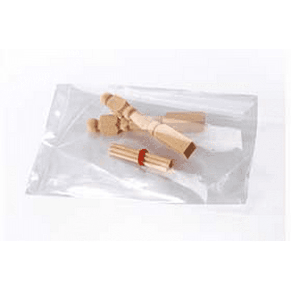 Clear Layflat Poly Bags 1.5 mil, 4 X 4 inches - Case of 1000 Bags