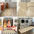 thumbnail image 6 of Fall Kitchen Rugs Set of 2,Orange Pumpkin Maple Leaves Autumn Thanksgiving Farmhouse Floor Mats and Rugs Non Skid Washable for Kitchen Home Decor (17"x47"+17"x30"), 6 of 6