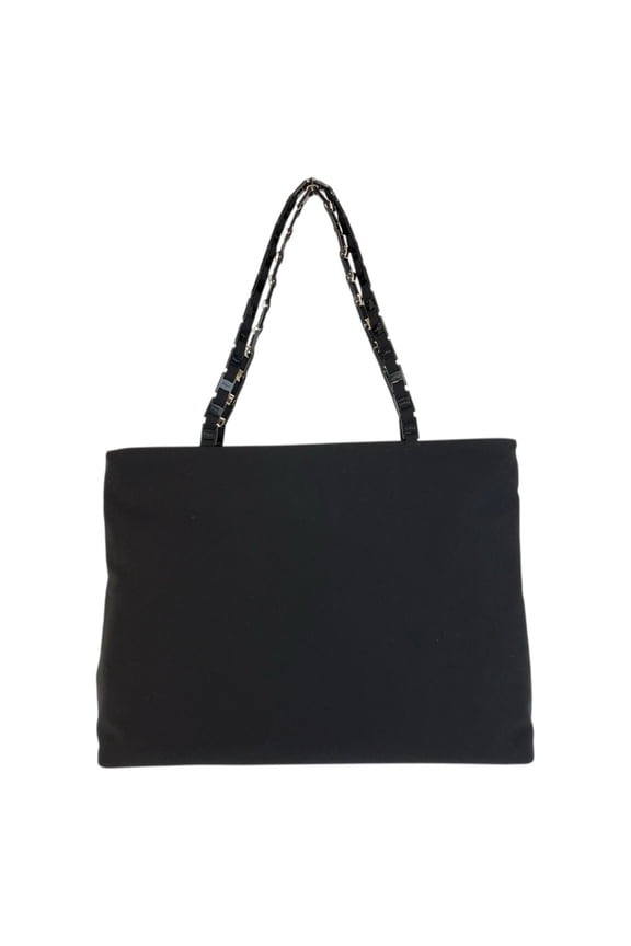 Pre-Owned Salvatore Ferragamo Vara black nylon tote bag with silver hardware, AU-21 9327,...