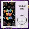 thumbnail image 2 of Colorful Letters Happy New Year Banner Firework Design New Year Display Star Pattern Festive Holiday Backdrop for New Year Party Indoor Decoration Family Gathering, 2 of 9