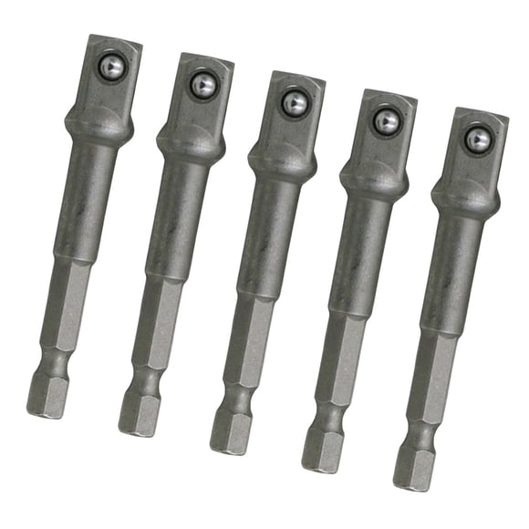 Juego de 5 adaptadores de extensión de dados, puntas de destornillador, adaptador de dado a taladro, vástago hexagonal de 1/4" para herramientas 375 mm