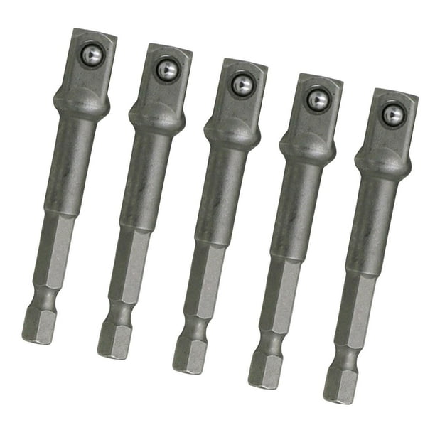 Kit de extensión de adaptador de enchufe de 5 piezas con vástago hexagonal para destornillador eléctrico y carpintería. 375 mm