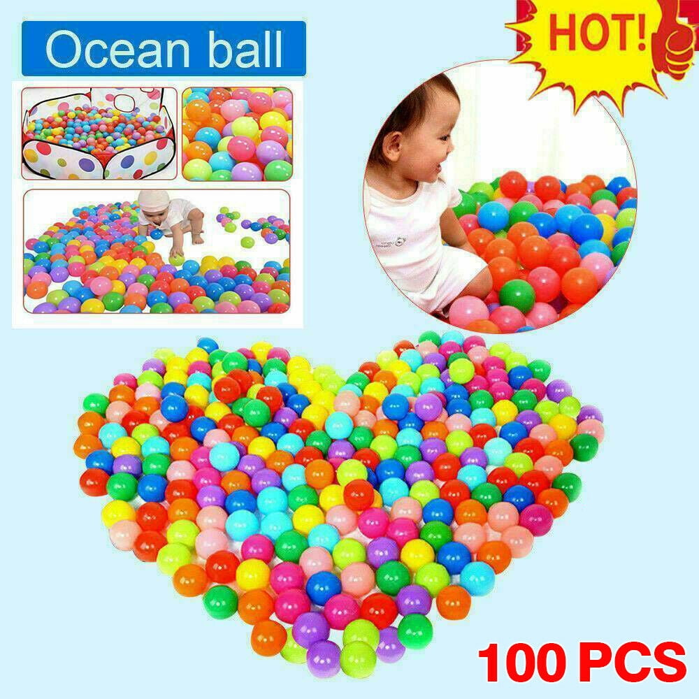 100pcs Hot Secure Baby Kid Pit Toys Swim Soft Plastic Fun Colorful Ocean Balls