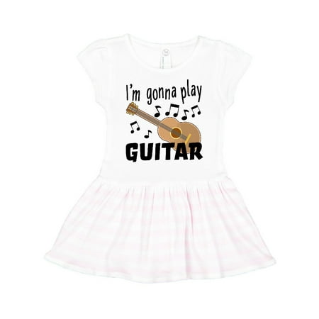 

Inktastic I m Gonna Play Guitar- music Gift Toddler Girl Dress