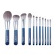 thumbnail image 1 of MyDestiny Azure Blue-Juego de brochas de maquillaje, 11 piezas, fibra supersuave, alta calidad, base para cara y ojos, sombra de ojos en polvo, 1 of 5