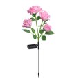 thumbnail image 2 of Clearance!Luces solares de rosas para exteriores,luces solares para exteriores de 4 LED para patio,focos solares,encendido/apagado automático a prueba de agua para pared,jardín,piscina,árbol, 2 of 5