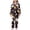p-222Black766, variant on CAIVO Pajama Sets Girls Halloween Print Long Sleeve Lapel Button Down Shirts Blouse Tops With Pants Cozy 2 Piece Sleepwear Nightgown With Matching For Kids Pyjamas