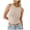 Beige, variant on Cute Tank Tops Women Sleeveless Crewneck Cropped Tank Top Summer Casual Basic Girls Going Out Crop Top,Gray