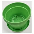 thumbnail image 3 of Flower Pots with Saucers, 7 inch Lime Green, Case of 5, Plastic, seedlings Planter, Nursery Planter, Colorful Flower Planter, Seed Starting Pot with Saucers (Lime Green), 3 of 9