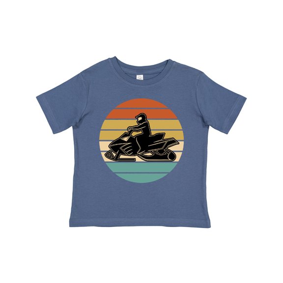 Inktastic Snowmobile Retro Sunset Boys or Girls Toddler T-Shirt