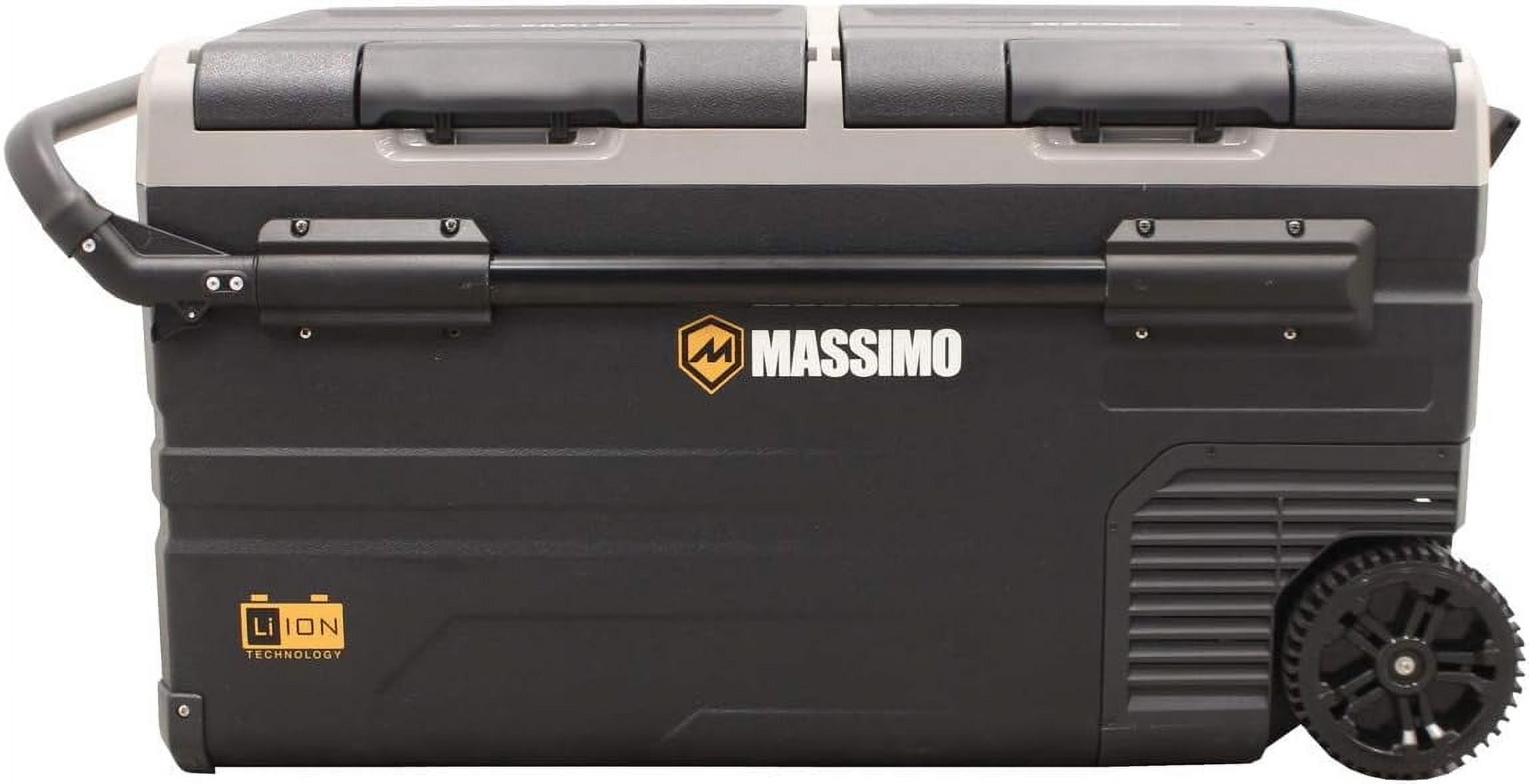 Massimo 100 Quart Electric Car RV Refrigerator Cooler  95L / 25 Gallon Capacity, 12V DC & AC Powered, Portable Fridge Freezer