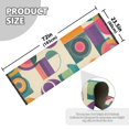 thumbnail image 5 of Yayeee Runner Rug for Bedroom 2'x6' Machine Washable Hallway Non Slip Mat, Purple Geometric, 5 of 8