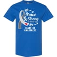 thumbnail image 3 of Inktastic Diabetes Awareness Brave and Strong T-Shirt, 3 of 5
