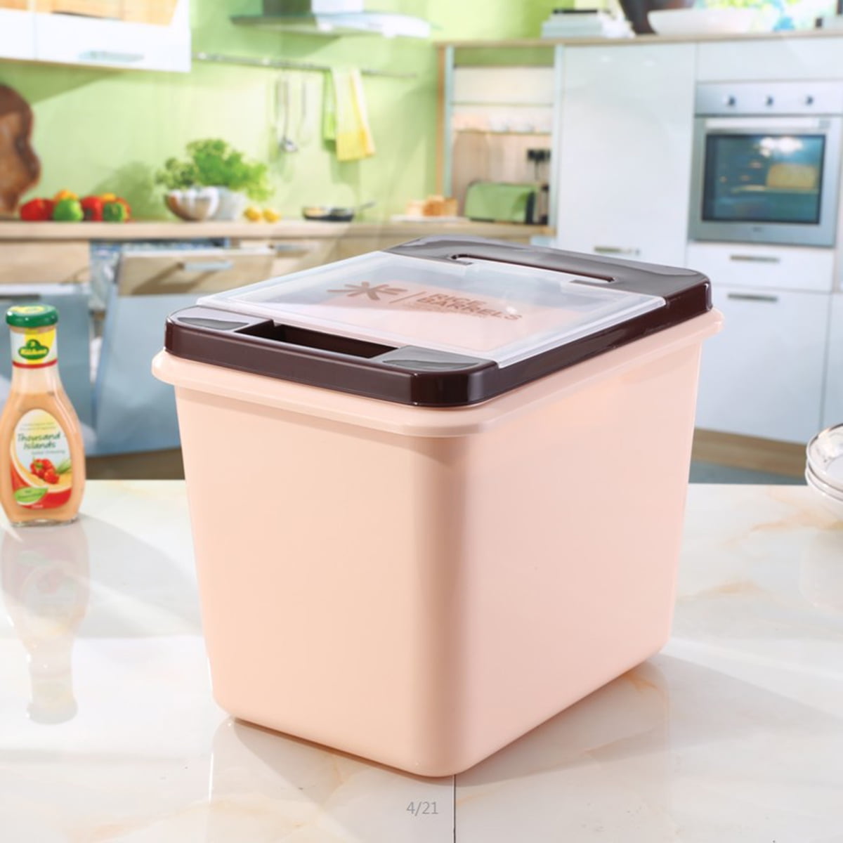 Kitchen Rice Storage Container Airtight Food Container Sealed Cereal