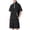 Black, variant on Men Bubble Textured 2 Piece Outfit Set, Quarter Zip Stand Collar Short Sleeve Jacket and Drawstring Elastic Waist Cargo Pocket Shorts Summer Tracksuit Size 4XL Army Green
