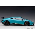 thumbnail image 2 of Lamborghini Huracan Performante Blu Glauco / Solid Blue with Black Wheels 1/12 Model Car by Autoart, 2 of 11