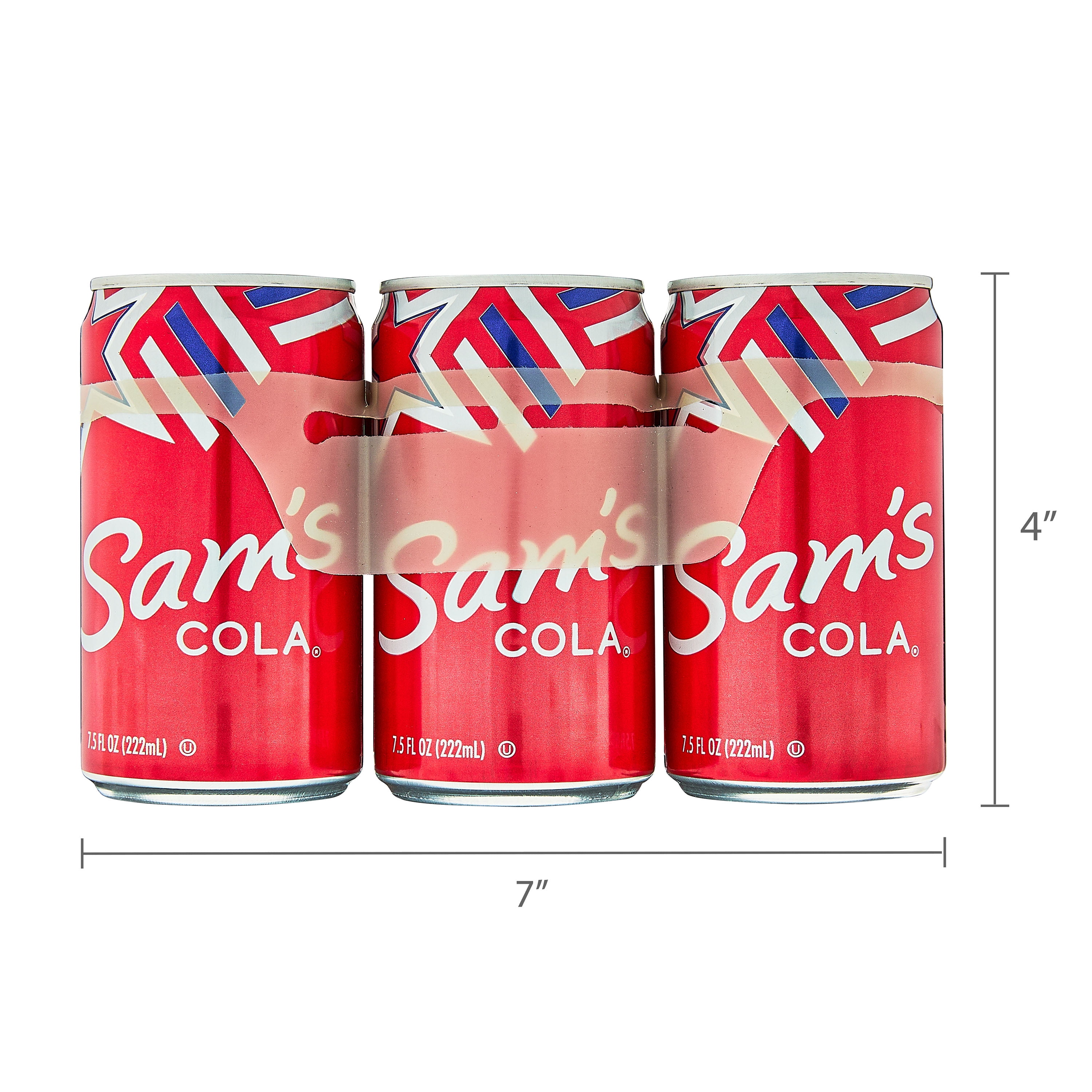 Sam's Cola, 7.5 fl oz, 6 Pack Cans