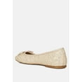 thumbnail image 3 of Harriet Glitter Faux Leather Flat Ballerinas, 3 of 10