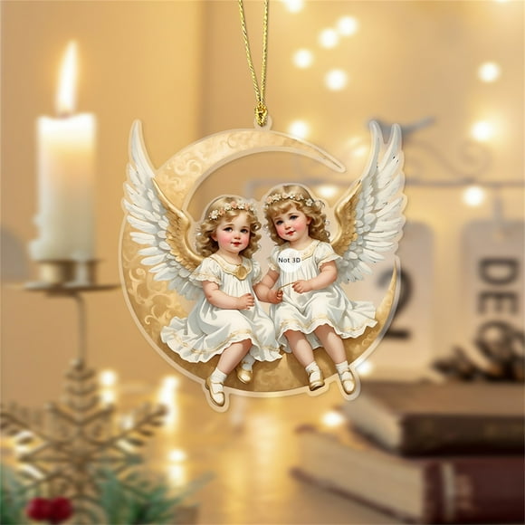 Boreal Craft Moon Festival Angel Baby Acrylic Small Pendant Car Interior Pendant Decoration Stained Glass Artwork Cats Mini Hats Decorations Doll Christmas Birds Glass Swinging Car Cat Christmas