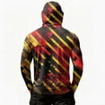 thumbnail image 6 of Mens Fishing Shirts Long Sleeve Sun Hoodies With Face Mask Uv Protection Cooling Hooded Rash Guard Shirts, 2XL, 6 of 7