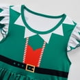 thumbnail image 4 of Christmas Costumes for Girls Elf Cosplay Princess Dress Fancy Xmas Party Outfit, 4 of 7
