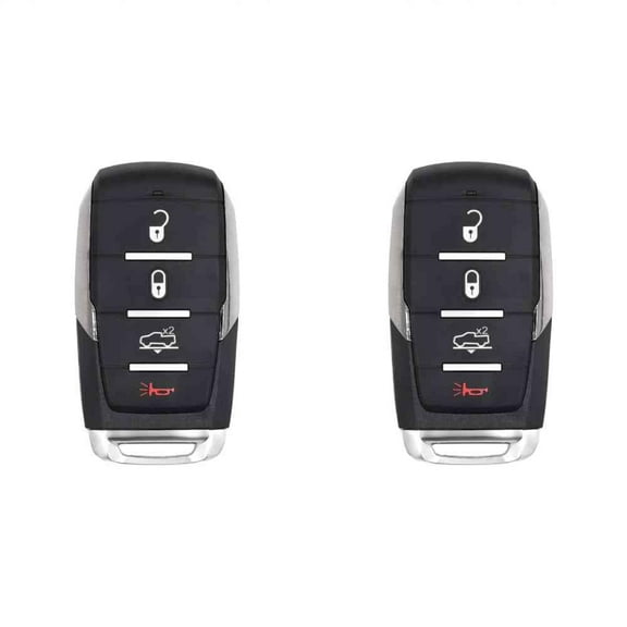 Replacement Smart Key Fob for Ram 1500 2000-2024 FCC OHT-4882056 OHT4882056 Part Number 68584152 68584152AA Pack of 2
