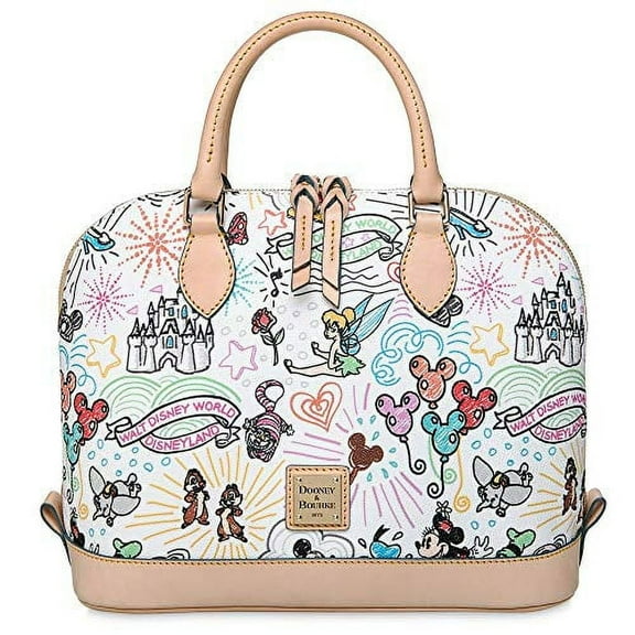 Disney Women's  Sketch Satchel Bag by Dooney & Bourke, White, 1-Piece