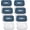 Navy, variant on Caraway 2.5qt Glass Airtight Food Storage Containers with - , BPA-Free Kitchen Storage Container - Stackable, Space-Saving Airtight Containers for Pantry, Dry Goods - 6 Pack - Mist