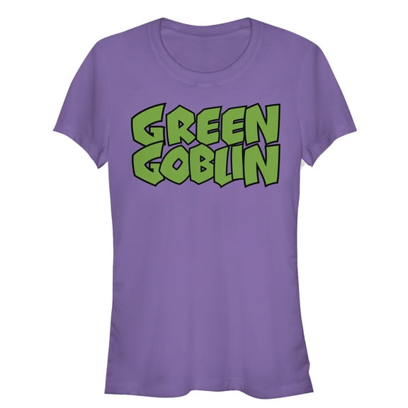 Junior's Marvel Goblin Logo Graphic Tee Purple Medium