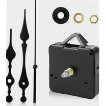 Clock Mechanisms Silent Quartz Clock, Mechanism Movement Kit Battery Powered Long Short Shaft Wall Clock Parts Motor Replacement DIY Repair Parts for Home Office Classroom,Black,Style 2