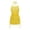 Yellow, variant on Women's Solid Color Swim Cover Up Dress with Beach Mesh Skirt Sarong Swimsuit Cover Ups for Women L