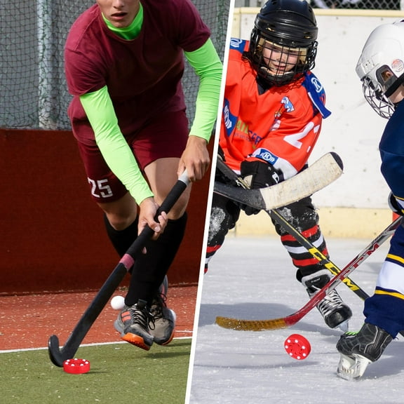 Beaupretty Red PP Training Puck for Roller Hockey Players with Shockproof Core