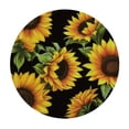 thumbnail image 2 of ONETECH Spring Sunflower Tablecloth Round 60 Inch Ruitic Yellow Floral Table Cloth Waterproof Fabric Farmhouse Sun Flower Tablecloths Decorative for Holiday Home Party Wedding Picnic, 2 of 7