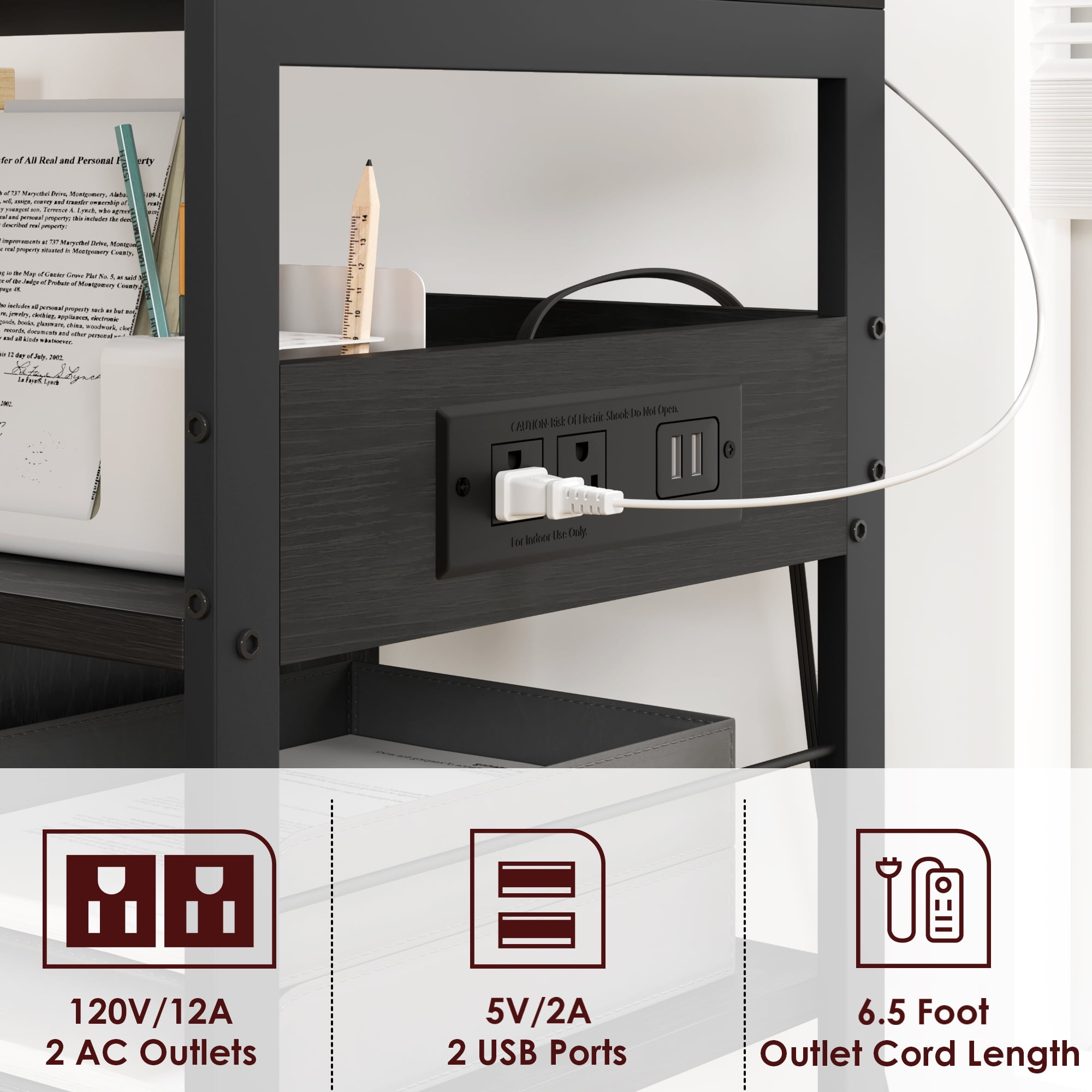 Chappel printer stand with storage deals
