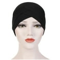 thumbnail image 3 of EnJoCho Women Stretch Cloth Forehead Hat Linen Turban Hat Bottoming Hat Yoga Hair Wraps for Ladies, 3 of 5