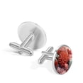 thumbnail image 3 of Coral Elegant Mens Cufflink Set for Formal Attire - Stainless Steel Shirt Cufflinks for Wedding and Business Events, 3 of 6