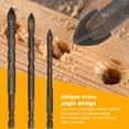 thumbnail image 4 of Juego De Brocas Para Taladro, Juego De Brocas De Carburo Cementado Brocas Hexagonales Cruzadas Para Vidrio Cerámica Azulejo De Vidrio Azulejo Completo Pared De Ladrillo Madera,, 4 of 8