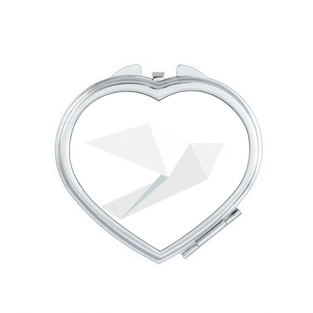 Origa White Pigeon Pattern Mirror Travel Magnification Portable Handheld Pocket Makeup
