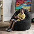 thumbnail image 5 of Jaxx 4 ft Cocoon Kids Bean Bag, Black, 5 of 5
