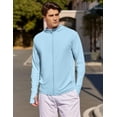 thumbnail image 3 of COOFANDY Men's Casual Light Jacket UPF 50+ Hooded Zip-Up Sun Shirt Breathable for Travel Fishing, 3 of 6