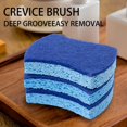 thumbnail image 4 of Naierhg 1/6/9Pcs Sponge Dishwashing Brush Rust-Resistant Open-Air Design Fast Cleaning Pulp Cotton Sponge Dish Cleaning Scrubber, 4 of 8