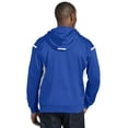 thumbnail image 2 of Sport-Tek F246 Tech Fleece Colorblock Hooded Sweatshirt, True Royal/White, L, 2 of 2