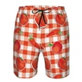 thumbnail image 4 of Kdxio Tomatoes And Chili Pattern Mens Casual Shorts - Drawstring Summer Beach Sports Shorts for Men, 4 of 9