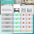 thumbnail image 2 of Iron 3 in 1 Roll Paper Holder Paper Holder Portable Detachable Simple Style Removable Kitchen Bathroom Toilet Tissues Stand Accessories, 2 of 8