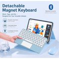 thumbnail image 2 of Keyboard Folio Case with Trackpad, S Pen Slot & Bluetooth Mouse Compatible with Galaxy Tab S8/S9/S10/S11 Ultra 14.6",Blue, 2 of 7