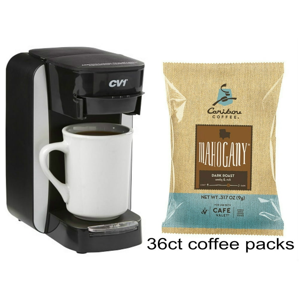 Café Valet Single Serve Coffee Maker With Individually Wrapped Coffee