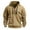 Khaki, variant on Dxzfnsa Hoodies for Men Mens Fashion Casual Long Sleeve 1/4 Zipper Sweatshirts Loose Solid Color Pullover Sweatshirts with Multi Pockets