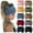 Pink, variant on 10 PCS Women Headbands African Wide Hair Wrap Extra Turban Head Bands for Lady Large Sport Workout Stretch Non-slip Big Hair Bands