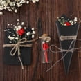 thumbnail image 5 of NUOLUX 50pcs Diy Handmade Bouquet Wrapping Paper Wedding Confetti Kraft Paper Packaging Cone (Black), 5 of 6
